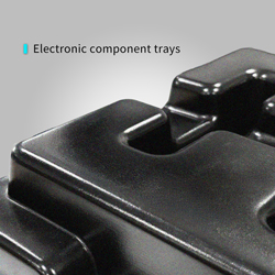 Electronic component trays