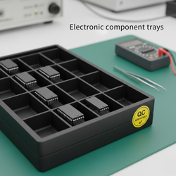 Electronic component trays